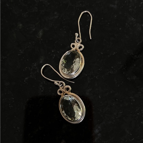 Rare and beautiful Green Amethyst, necklace, and earring set - Picture 2 of 11